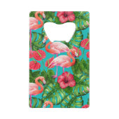 Flamant rose et aquarelle du jardin tropical (Dos)