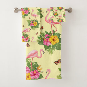 Flamant rose et papillons 2