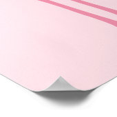 Flamant rose Famille Réunion Rose Poster Cute (Coin)