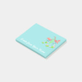 Flamant rose Fandango Duo Texte post-it note (Incliné)