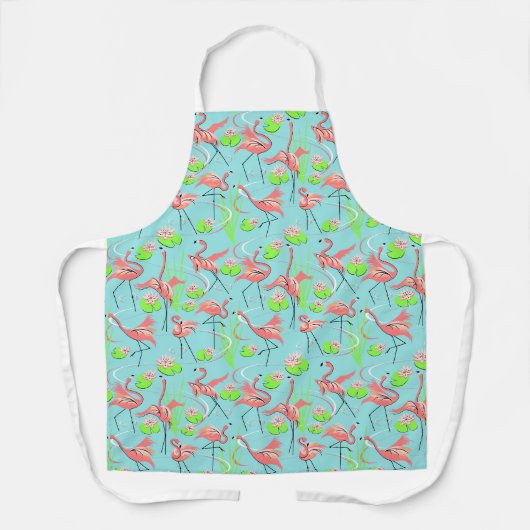 Flamant rose Fandango répéter petit tablier motif (Recto)