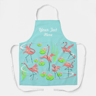 Flamant rose Fandango Texte sur tout le tablier