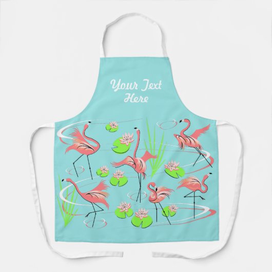 Flamant rose Fandango Texte sur tout le tablier (Recto)