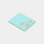 Flamant rose Fandango Trio post-it note horizontal (Incliné)