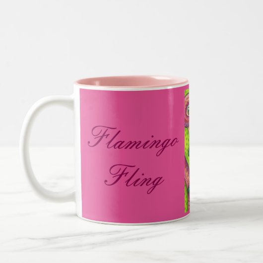 Flamant rose Fling Pink MUG (Gauche)