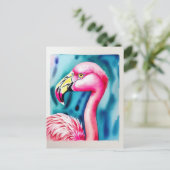 Flamant rose Florida, Carte Postale Vacation Water (Debout devant)