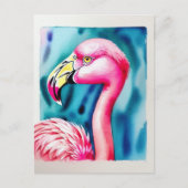 Flamant rose Florida, Carte Postale Vacation Water (Devant)
