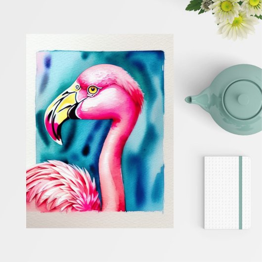 Flamant rose Florida, Carte Postale Vacation Water