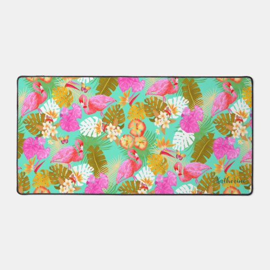 Flamant rose Garden Turquoise (Recto)
