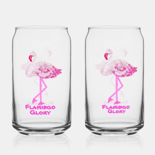 Flamant rose Glory Drinkware Set (Recto)