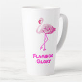 Flamant rose Glory Latte Mug (Angle droit)