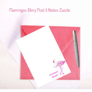 Flamant rose Glory Post-It Notes