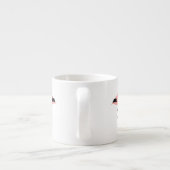 Flamant rose Good Vibes noir rose Espresso Mug (Dos)