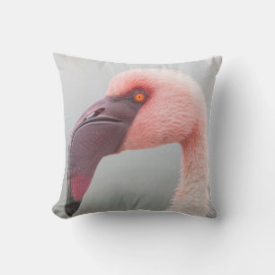 Flamant rose gris et rose Coussin extérieur