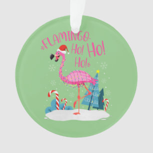 Flamant rose Ho-Ho-Ho Thème Flamant rose rose de N