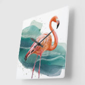 flamant rose horloge (Angle)