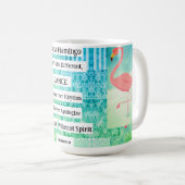 Flamant rose Inspiration Citation Mug (Devant droit)