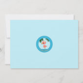 Flamant rose Invitation Baby shower Maman Kiss (Dos)