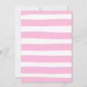 Flamant rose Invitation d'anniversaire Hawaiian Lu (Dos)