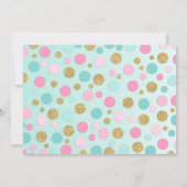 Flamant rose Invitation d'anniversaire Invitation (Dos)