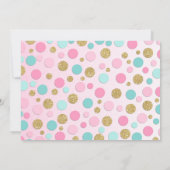 Flamant rose Invitation d'anniversaire Topic Pool  (Dos)