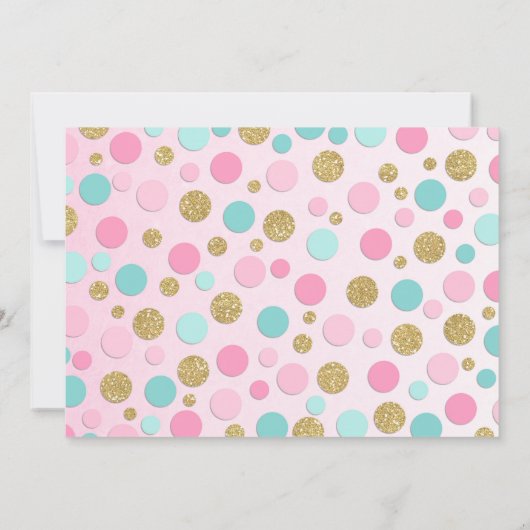 Flamant rose Invitation d'anniversaire Topic Pool (Dos)