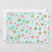 Flamant rose Invitation d'anniversaire Topic Pool  (Dos)