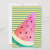 Flamant rose Invitations Baby shower d'ananas trop (Dos)