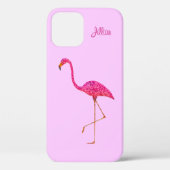 Flamant rose iPhone 12 Coque (Verso)
