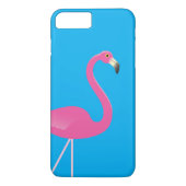Flamant rose iPhone 7 Plus Coque bleu (Dos)