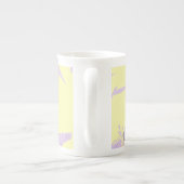 Flamant rose jaune Porcelaine fine Mug (Dos)