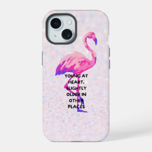 Flamant rose Jeune Au Coeur Drôle Dire Citation