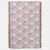 Flamant rose Love Carrelage jeté couverture vertic (devant Vertical)
