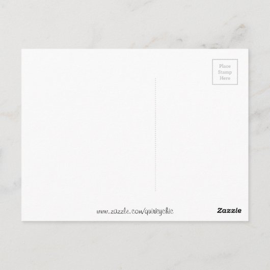 Flamant rose Love carte postale paysage (Dos)