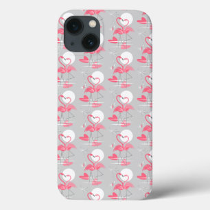 Flamant rose Love coque ipad Carrelé