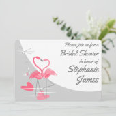 Flamant rose Love Grande Lune Invitation à la douc (Debout devant)