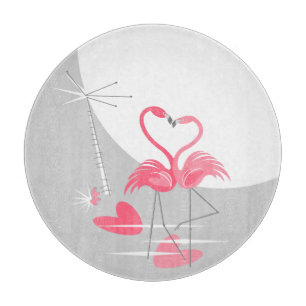 Flamant rose Love Grande Lune planche à découper r