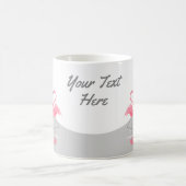 Flamant rose Love Large Moon Texte mug (Centre)