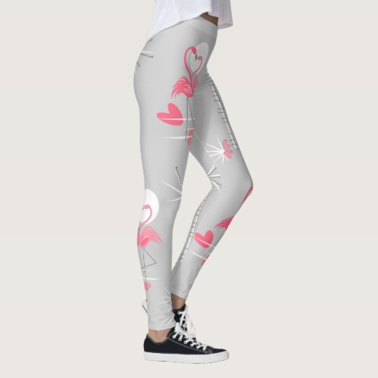 Flamant rose Love leggings (Droite)