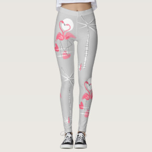 Flamant rose Love leggings