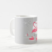 Flamant rose Love mug (Devant gauche)