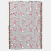 Flamant rose Love Multi jetons couverture (devant Vertical)