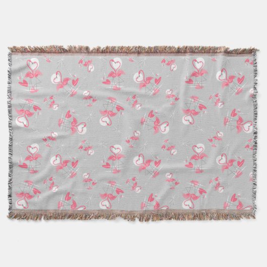 Flamant rose Love Multi jetons couverture (Devant)