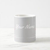 Flamant rose Love Name mug (Centre)