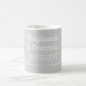 Flamant rose Love Names Date mug (Centre)