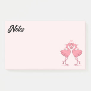 Flamant rose Love Post-it Notes