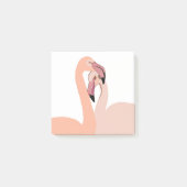 Flamant rose Love Post-it® Notes (Devant)