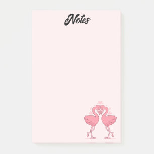 Flamant rose Love Post-it Notes
