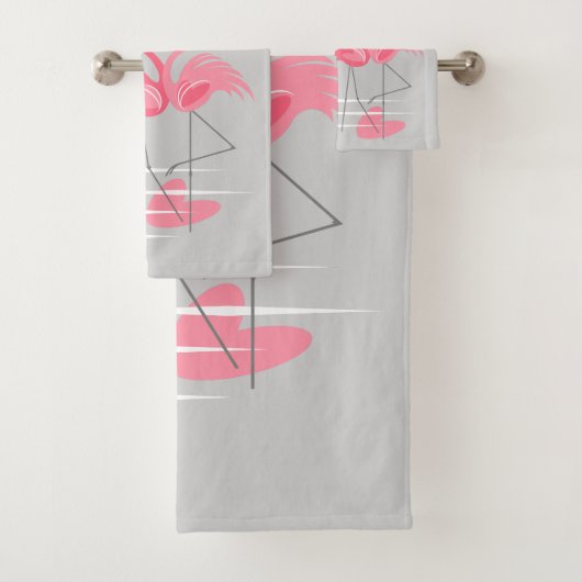 Flamant rose Love serviette set (En situation)