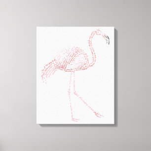 Flamant rose mondial - toile Imprimer